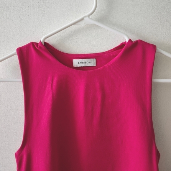 Aritzia Babaton Contour Muscle Tank in Pink - Picture 2 of 6